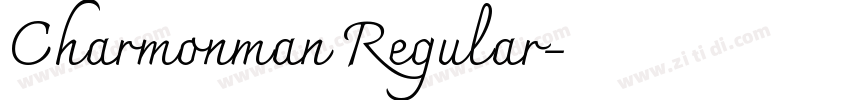 Charmonman Regular字体转换